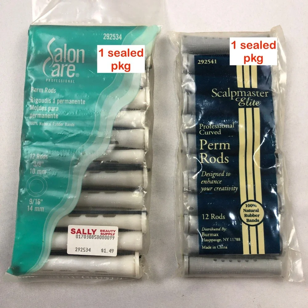 Professional Perm Rod Lot 250+ Scalpmaster SalonCare StylingEssentials End Wraps